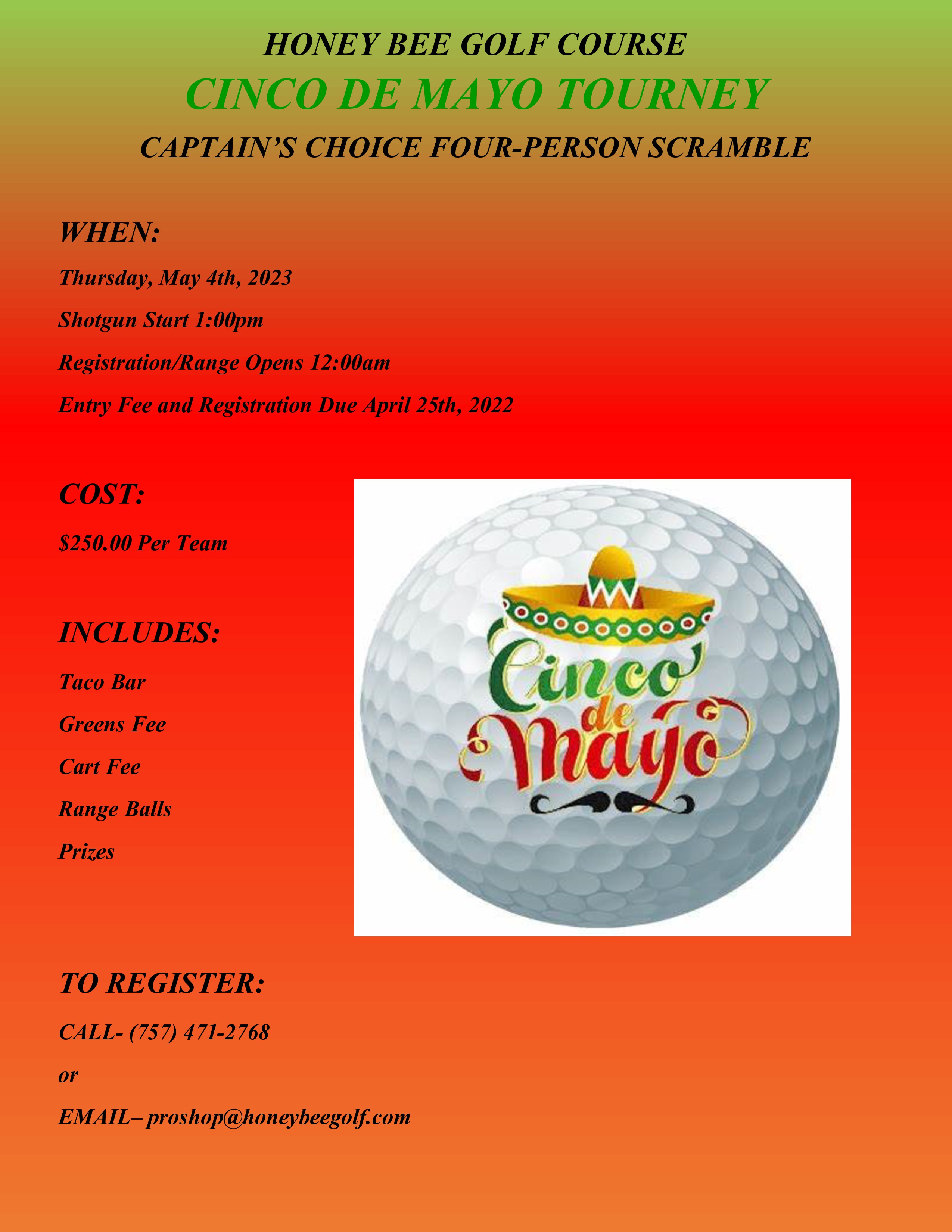 Tournaments Honey Bee Golf Club